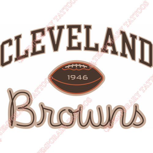 Cleveland Browns Customize Temporary Tattoos Stickers NO.482